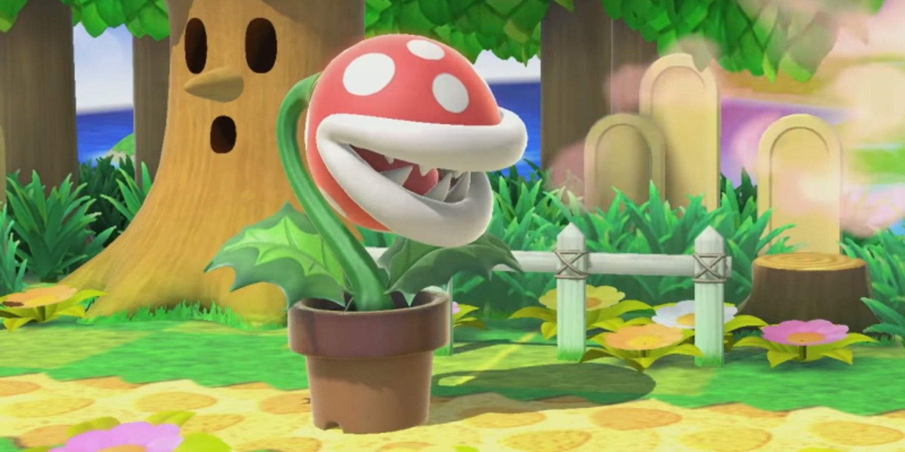 The Piranha Plant in Super Mario Brothers