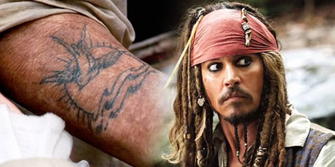 Jack sparrow tattoos in movie