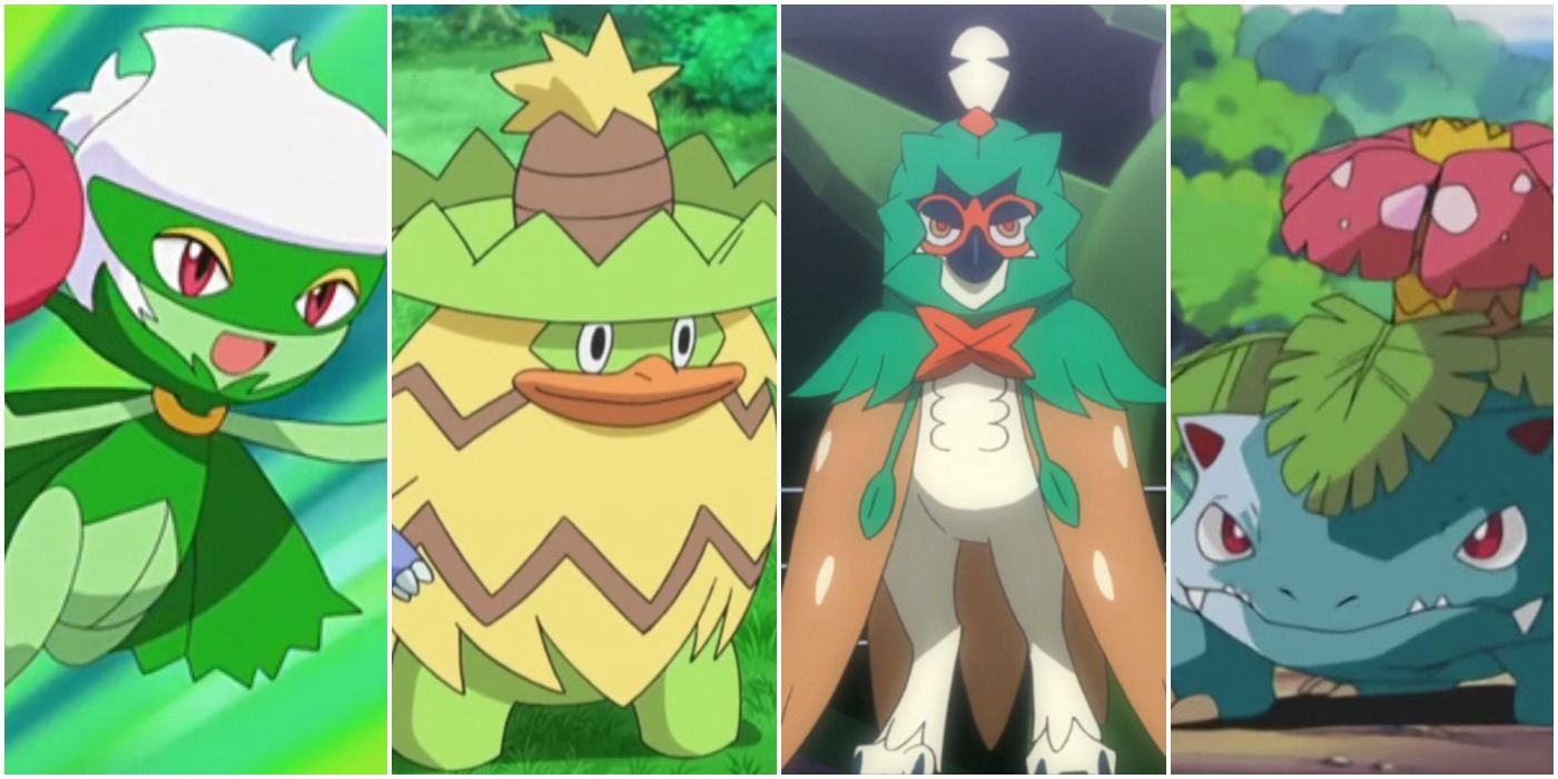 Roserade, Ludicolo, Decidueye, and Venusaur