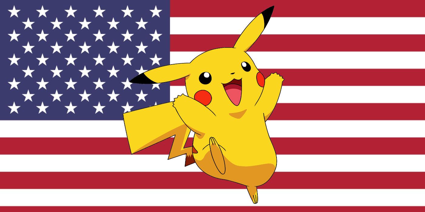 Pokemon USA Flag Pikachu Cover