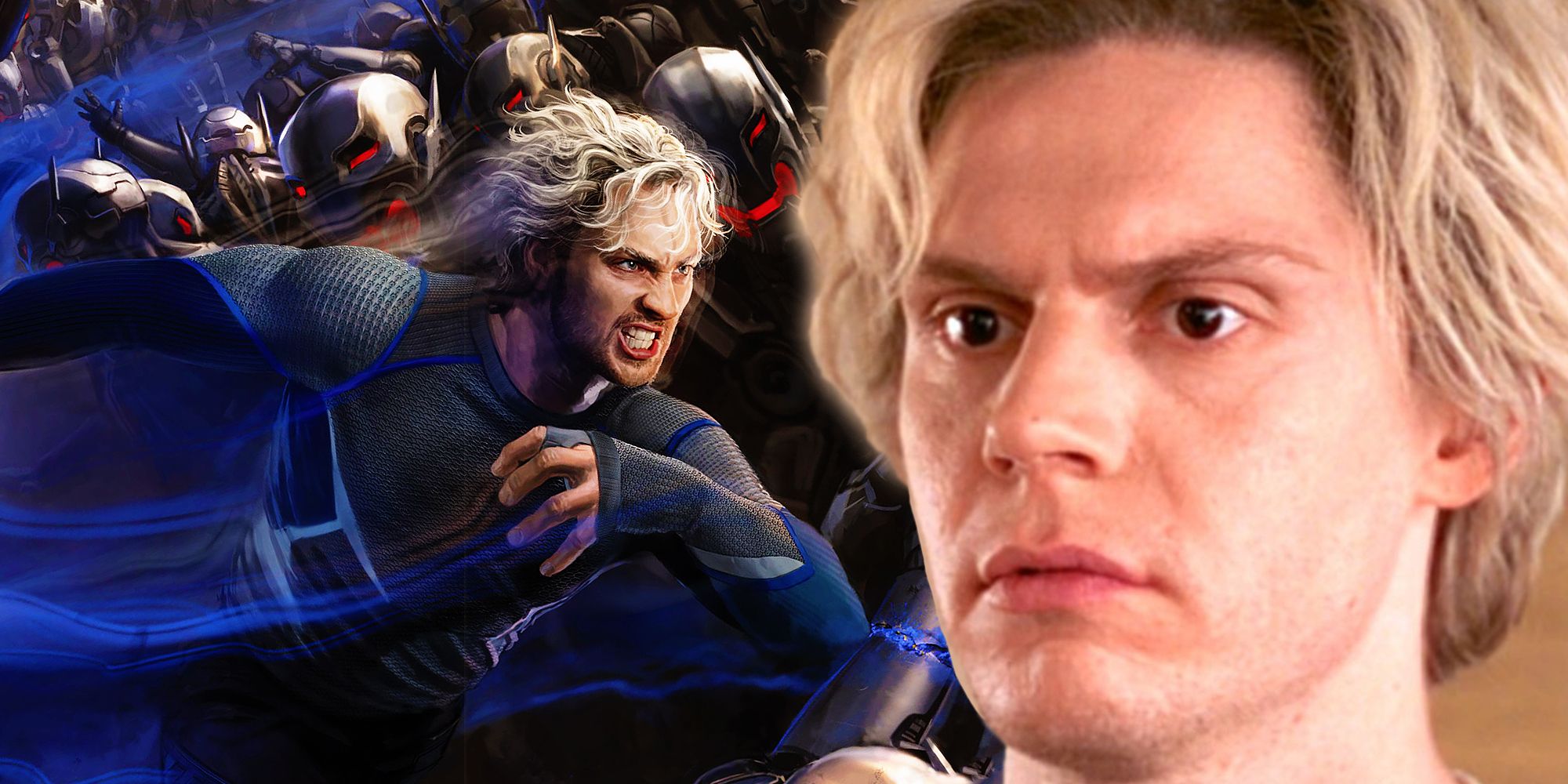 Quicksilver in Avengers Age of Ultron and WandaVision Episode 6