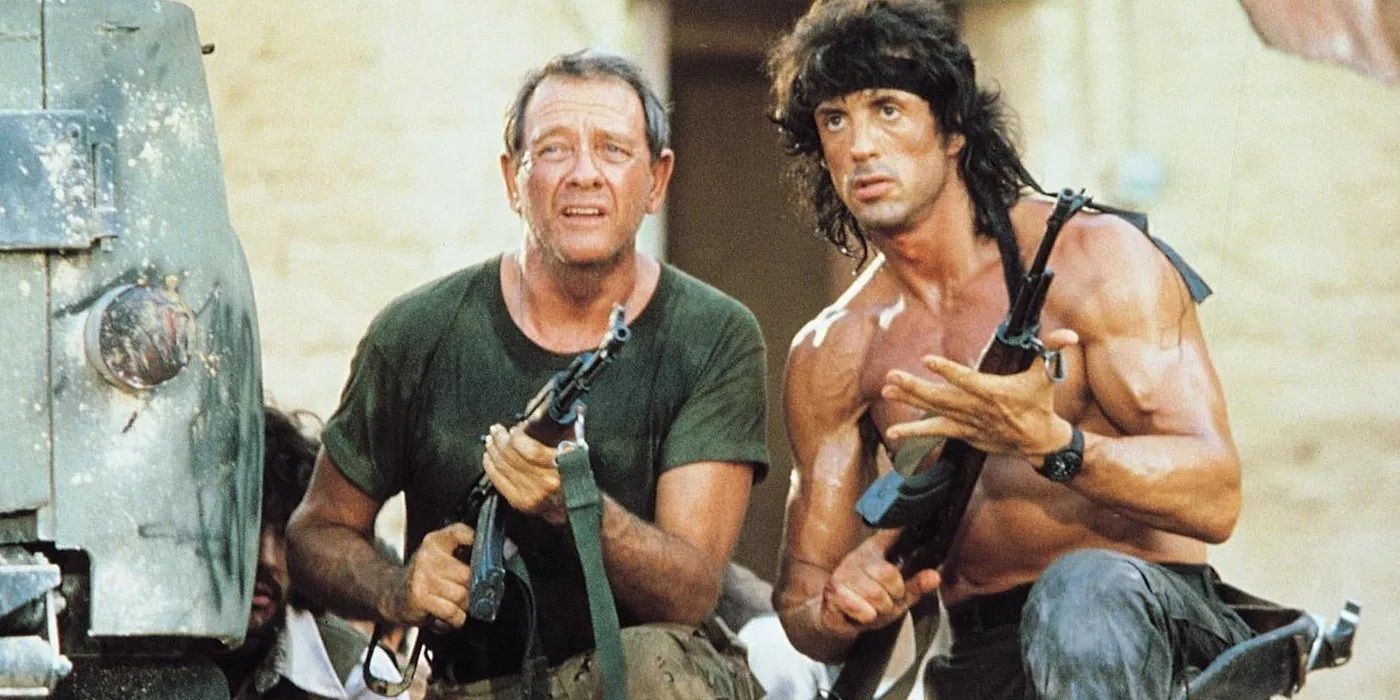 Rambo and Trautman in Rambo III