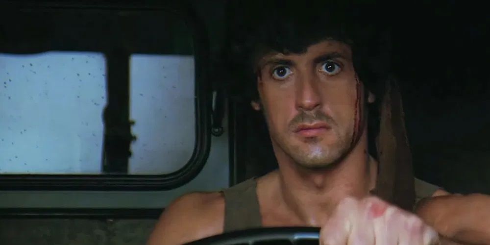 Rambo steals a truck in First Blood