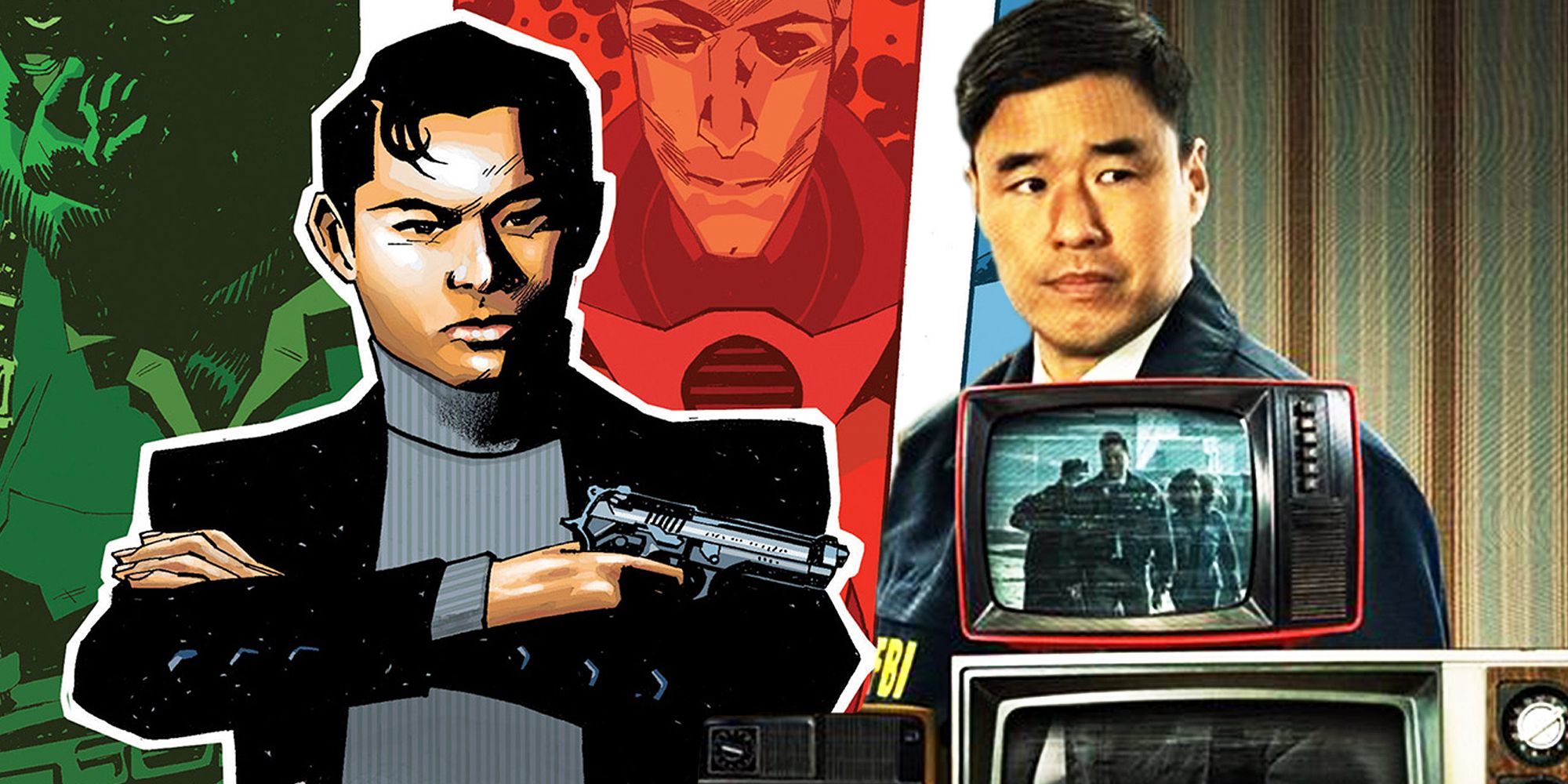 Randall Park as Jimmy Woo in WandaVision and Marvel Comics Agents of Atlas