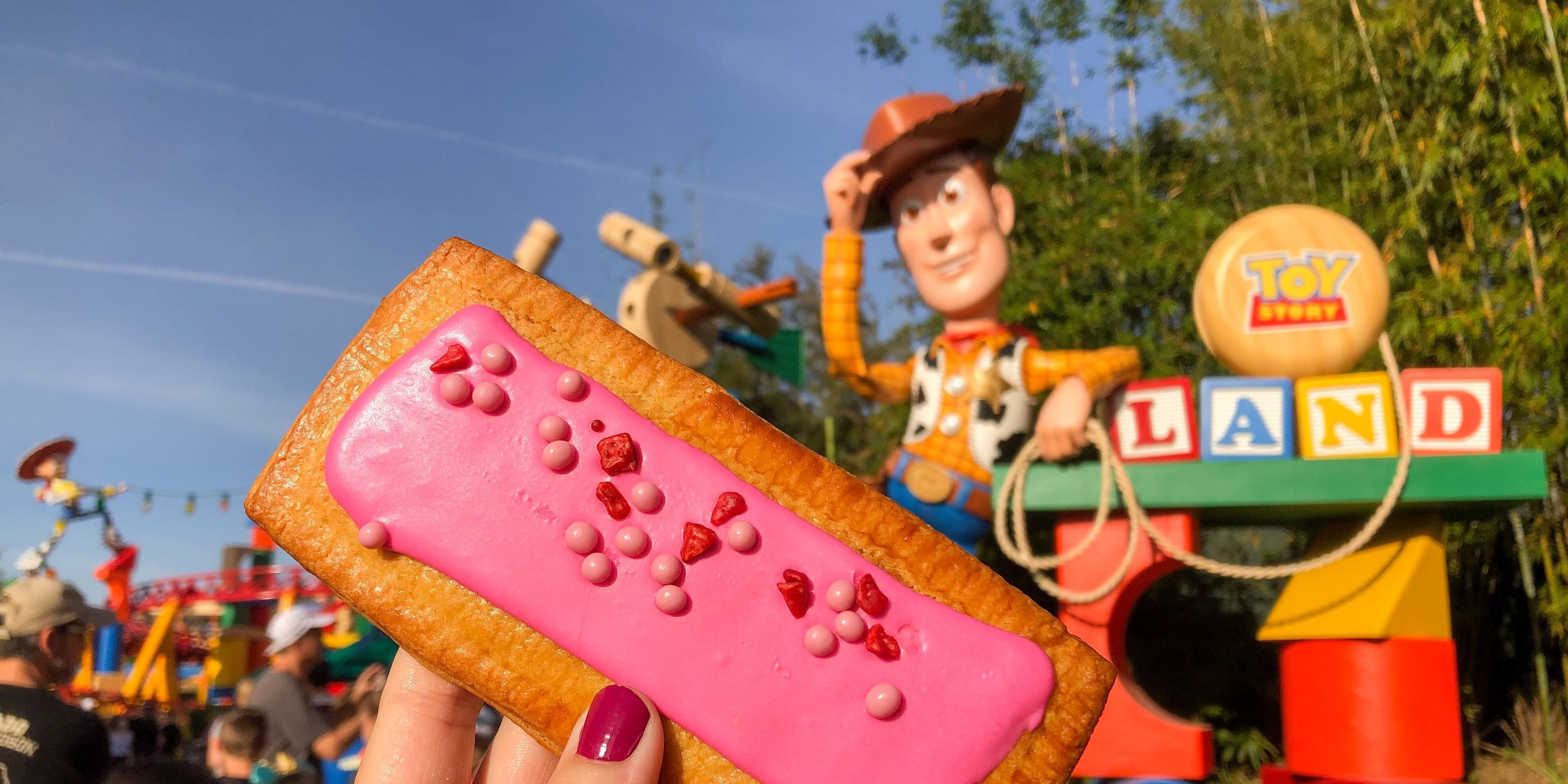 Pink dessert at Toy Story Land