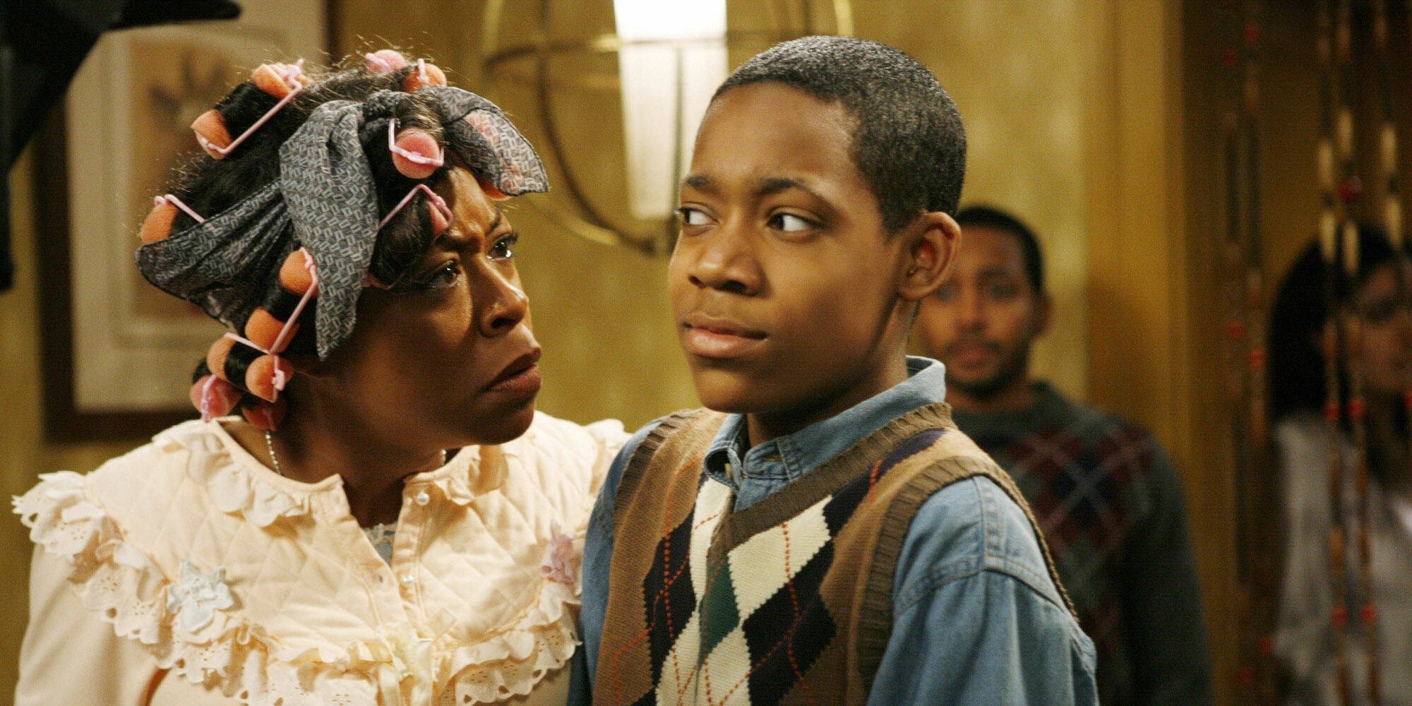 Chris being scolded by his mother in Everybody Hates Chris.