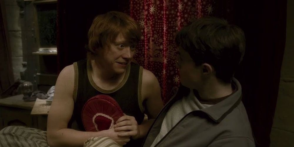 Ron Weasley and Harry in bed