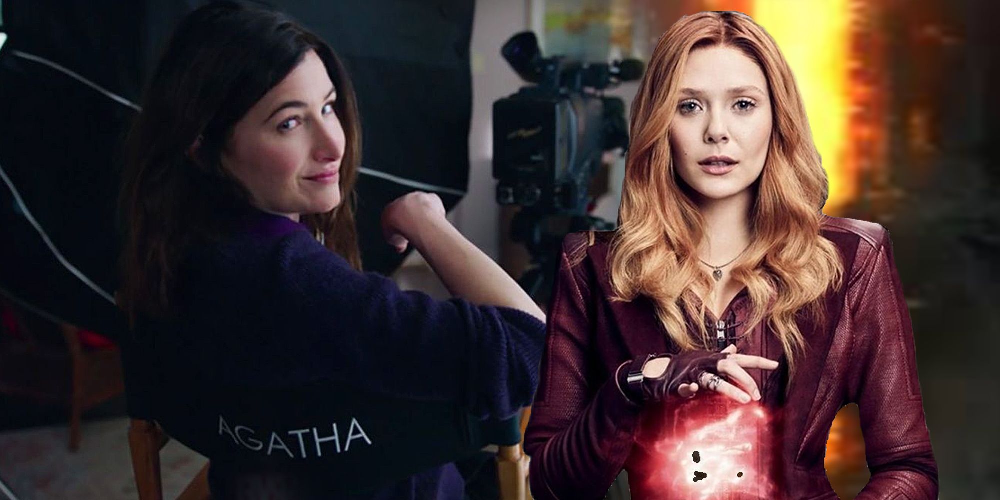 Scarlet Witch and Agatha Harkness in WandaVision and Avengers Infinity War