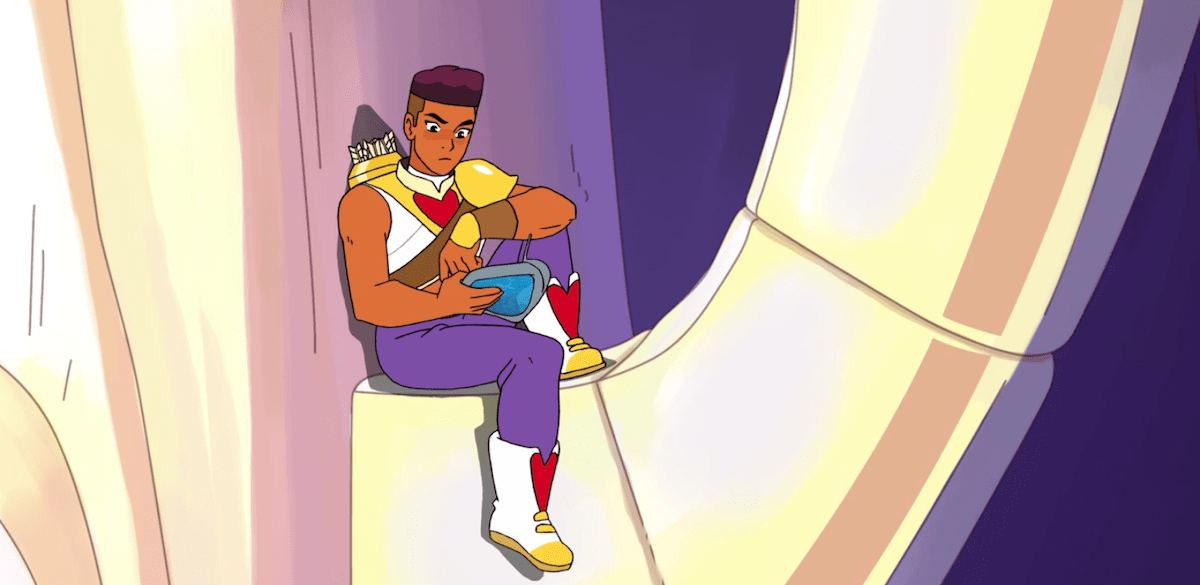 Bow from She-Ra sitting in the palace at Bright Moon