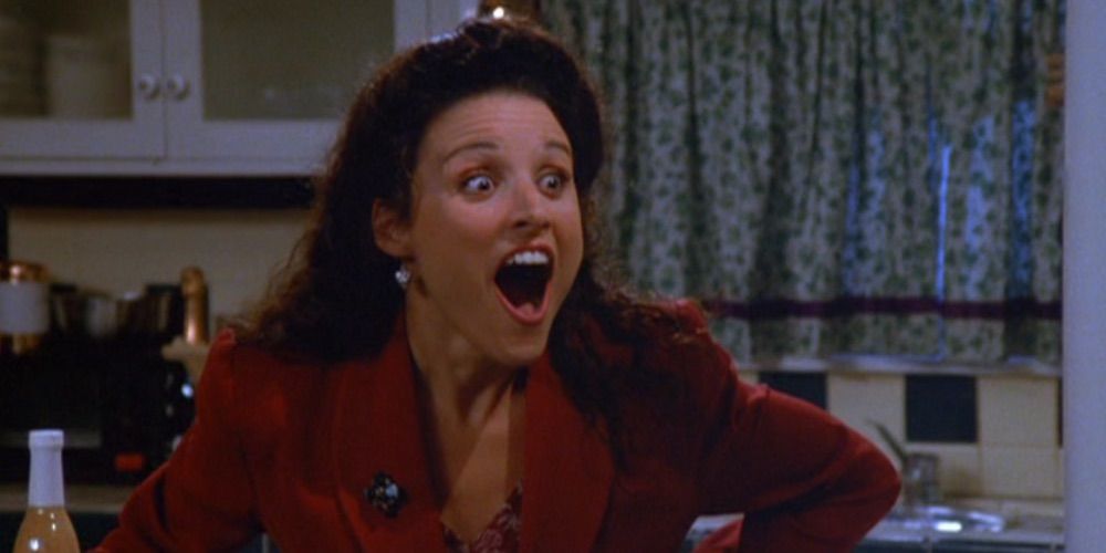 Elaine laughing on Seinfeld