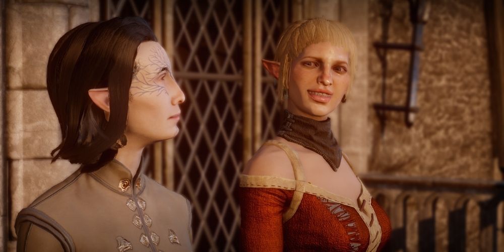 Sera and a female elf romance