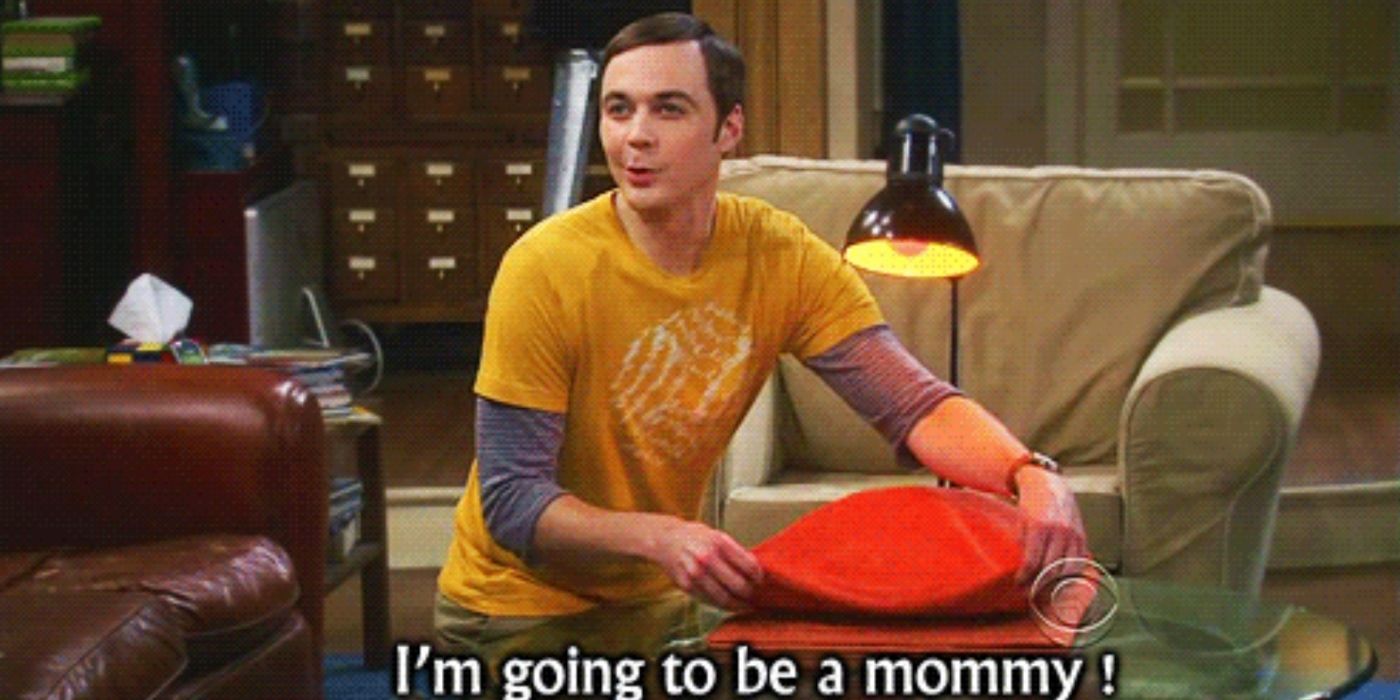 Sheldon becomes a mommy - tbbt