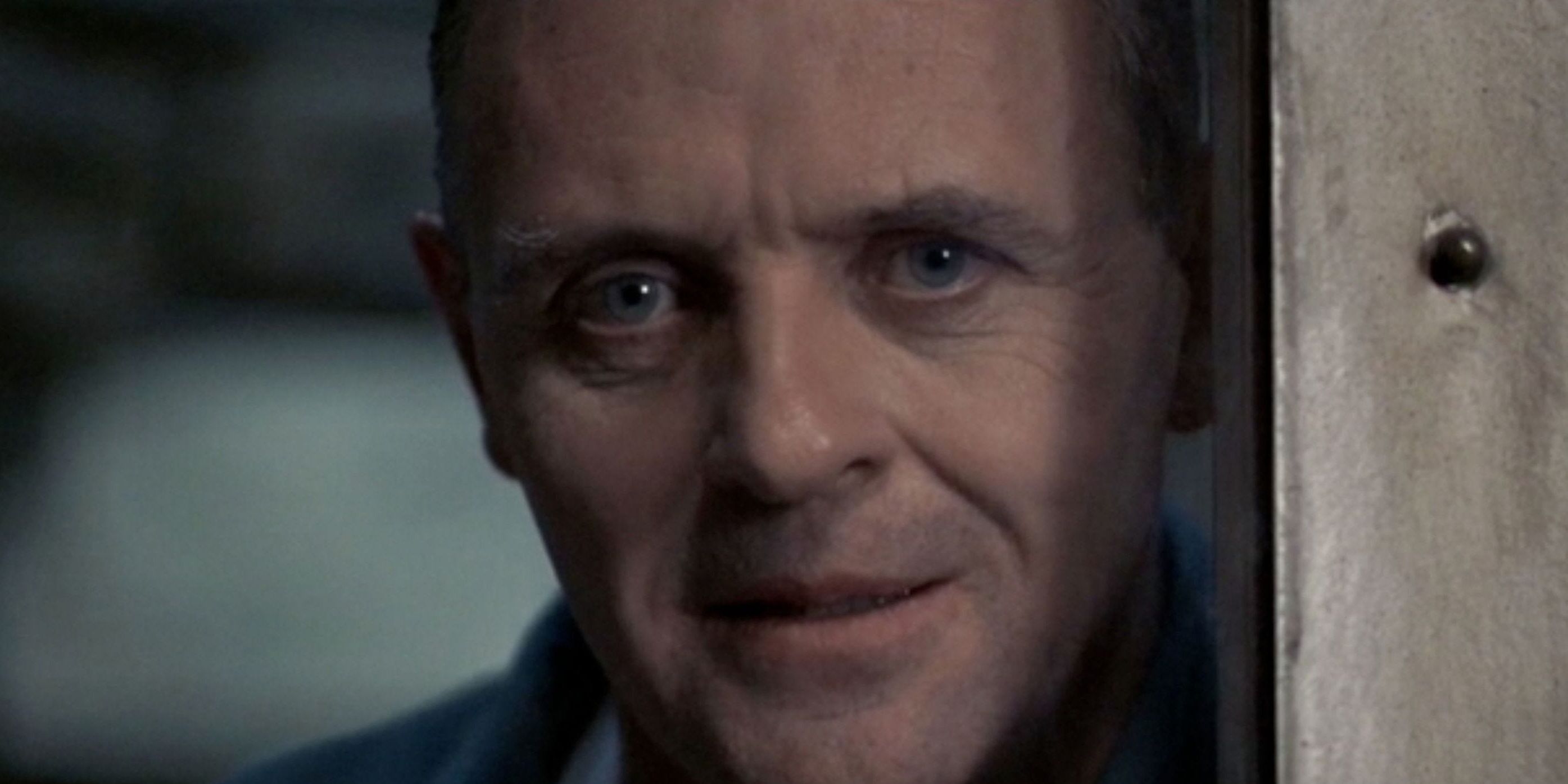 Hannibal Lecter stares directly into the camera