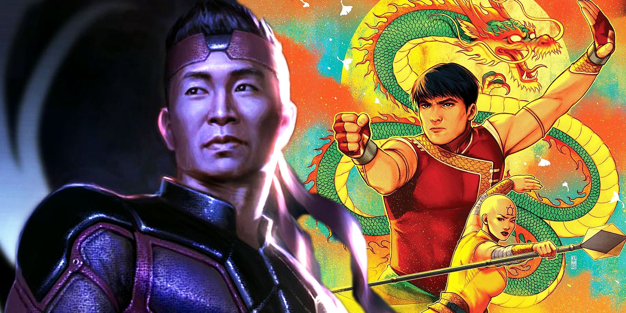 Simu Liu as Shang-Chi and The Legend of the Ten Rings and Marvel Comics
