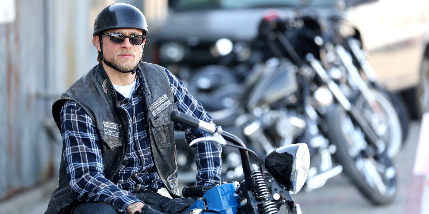 Jax Teller watches Tara drive away outside the clubhouse in Sons of Anarchy