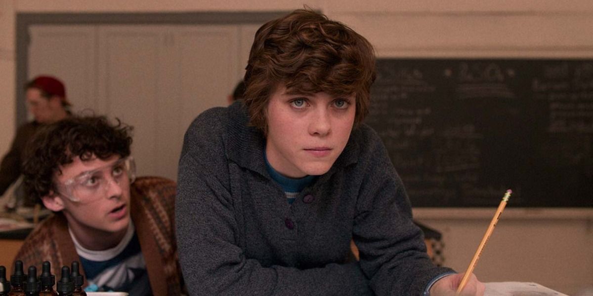 Sophia Lillis' Sydney doing schoolwork in I Am Not Okay With This