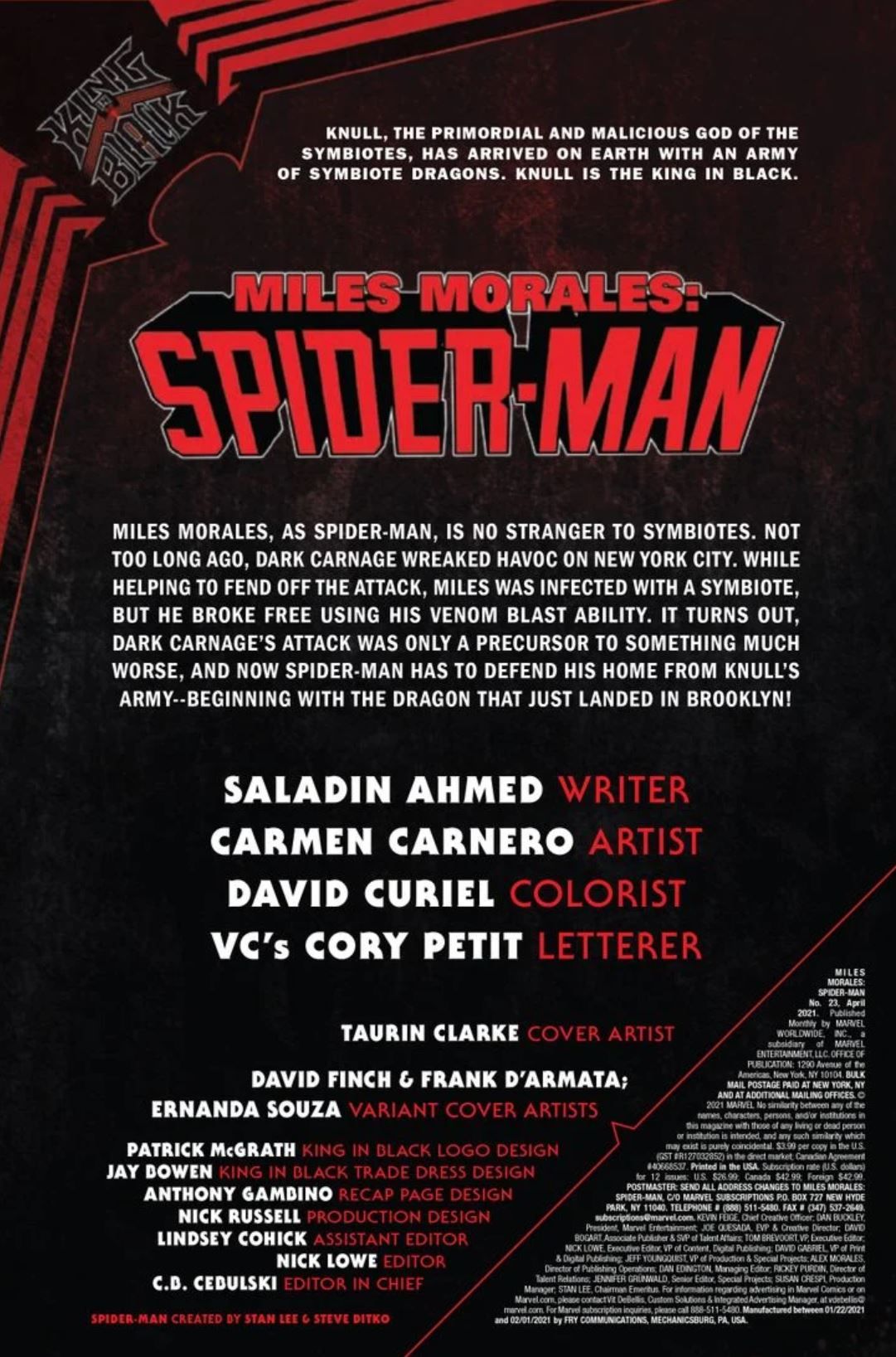 Spider-Man Miles Morales Image King in Black Ms Marvel 2