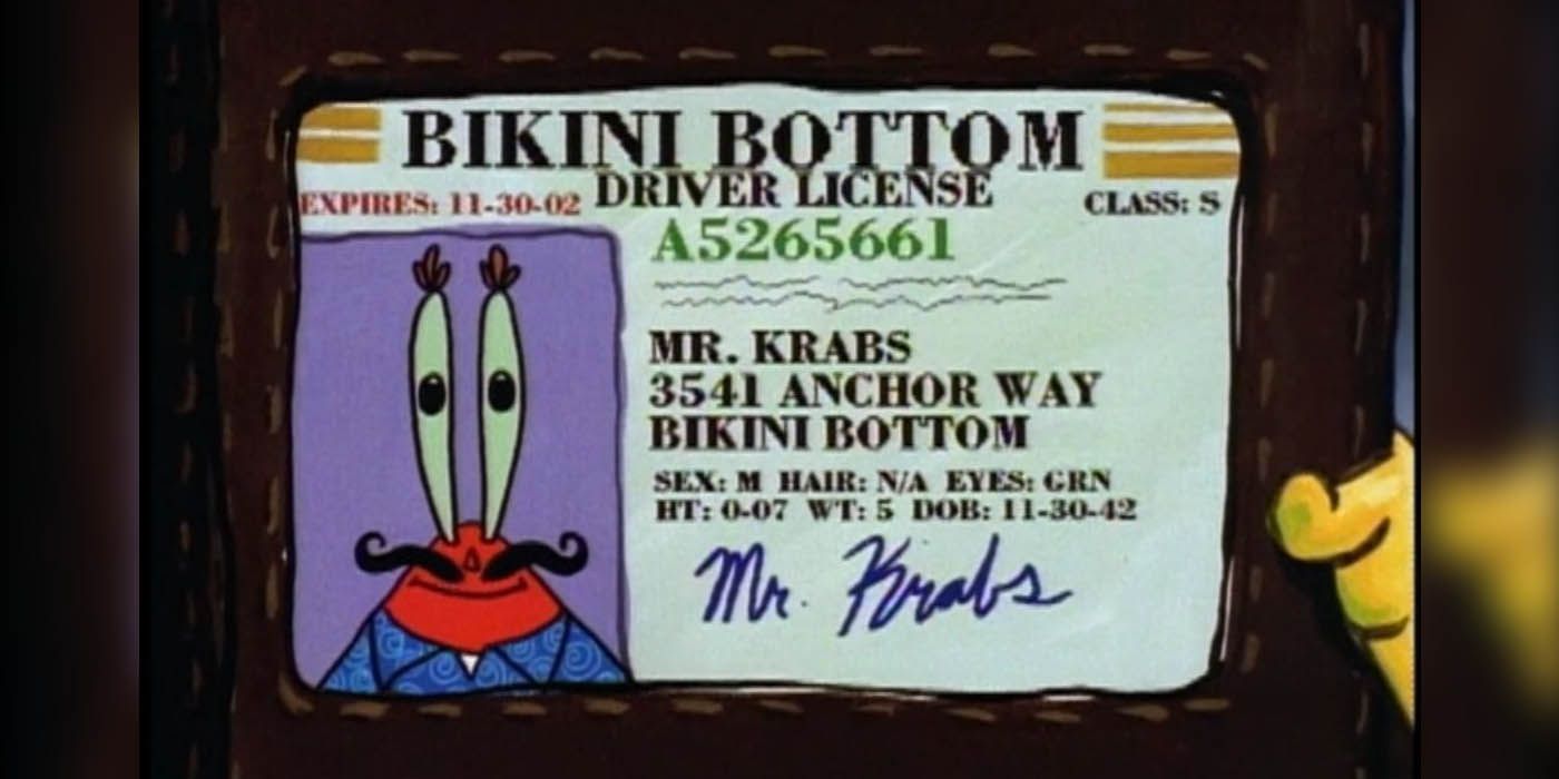 SpongeBob SquarePants Mr Krabs license