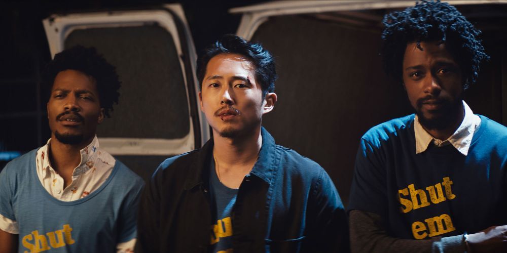 Steven Yeun and LaKeith Stanfield in Sorry To Bother You