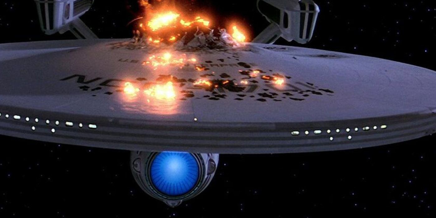 The Enterprise explodes