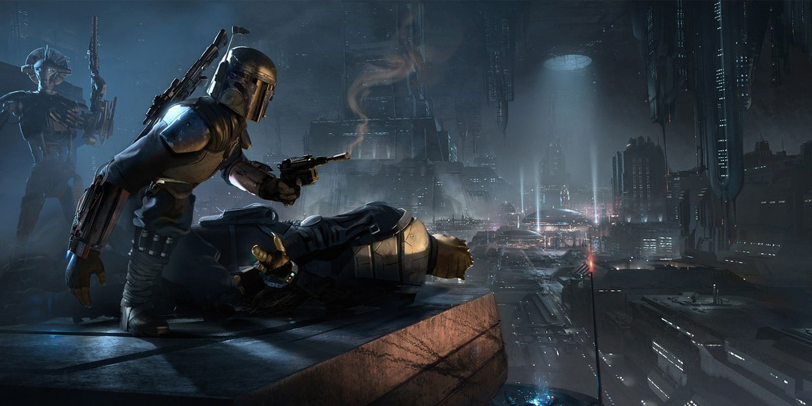 Shot of Boba Fett from the cancelled game Star Wars 1313