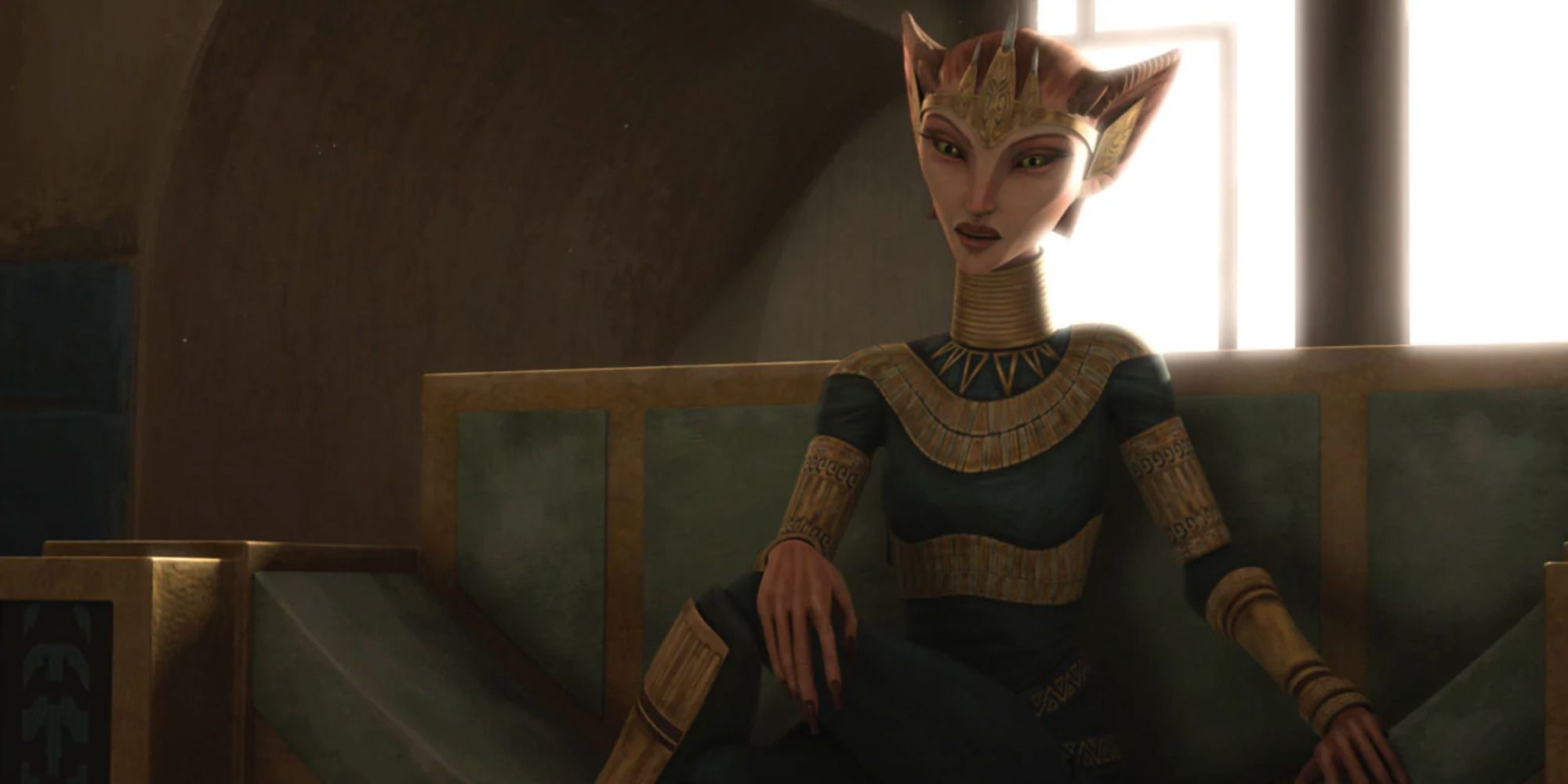 Zygerrian queen slaver Miraj Scintel in the Clone Wars