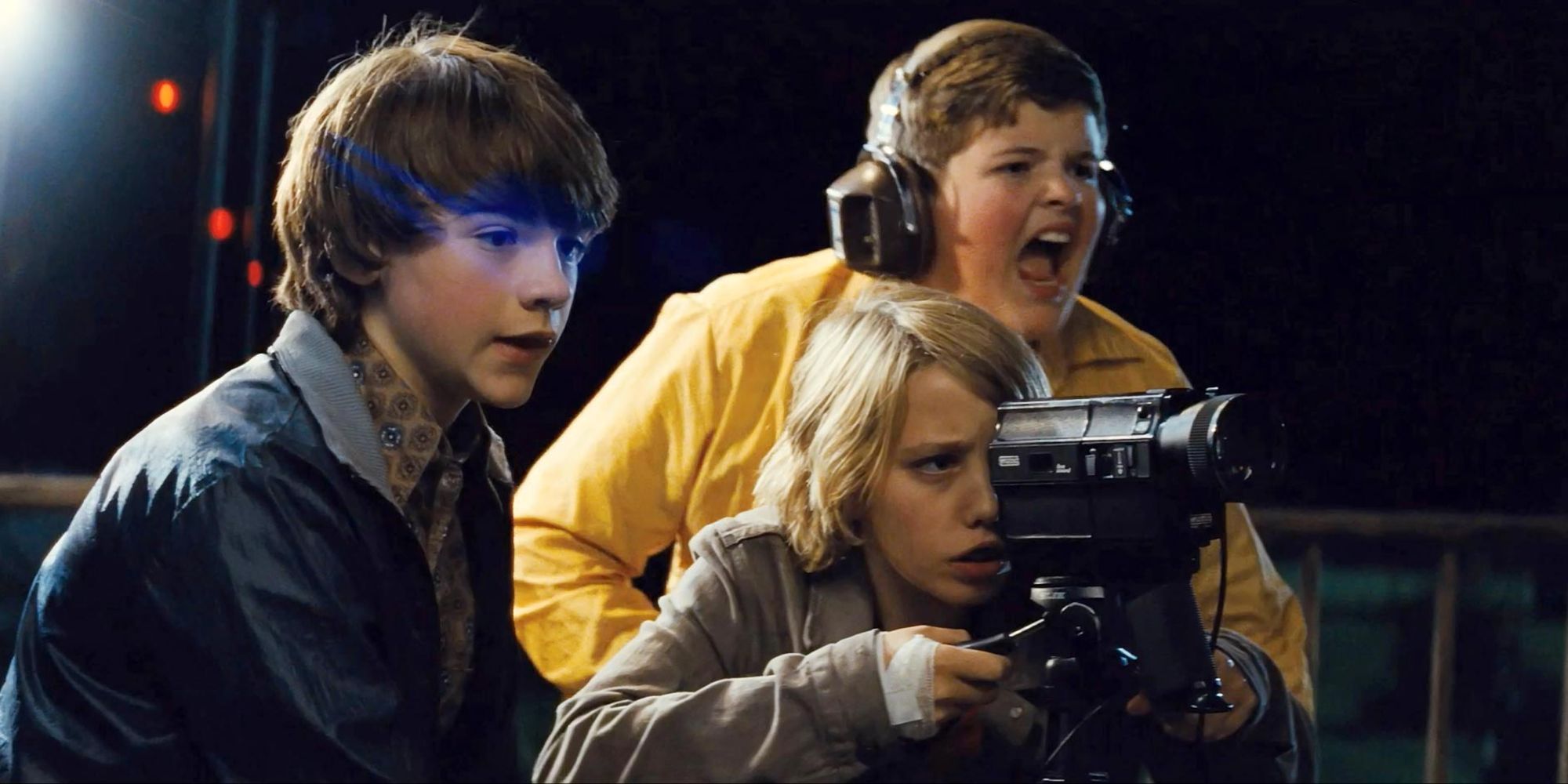 The kids of Super 8 shoot a movie