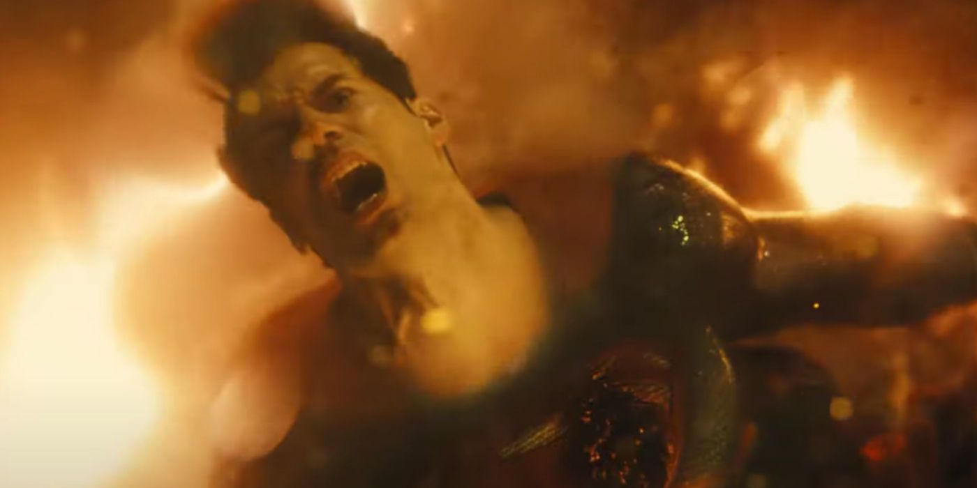 Superman screams as he dies in Zack Snyder's Justice League.