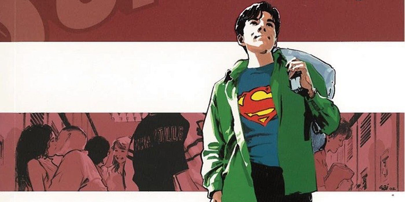 Clark Kent goes to school on the cover of Superman Secret Identity comic.
