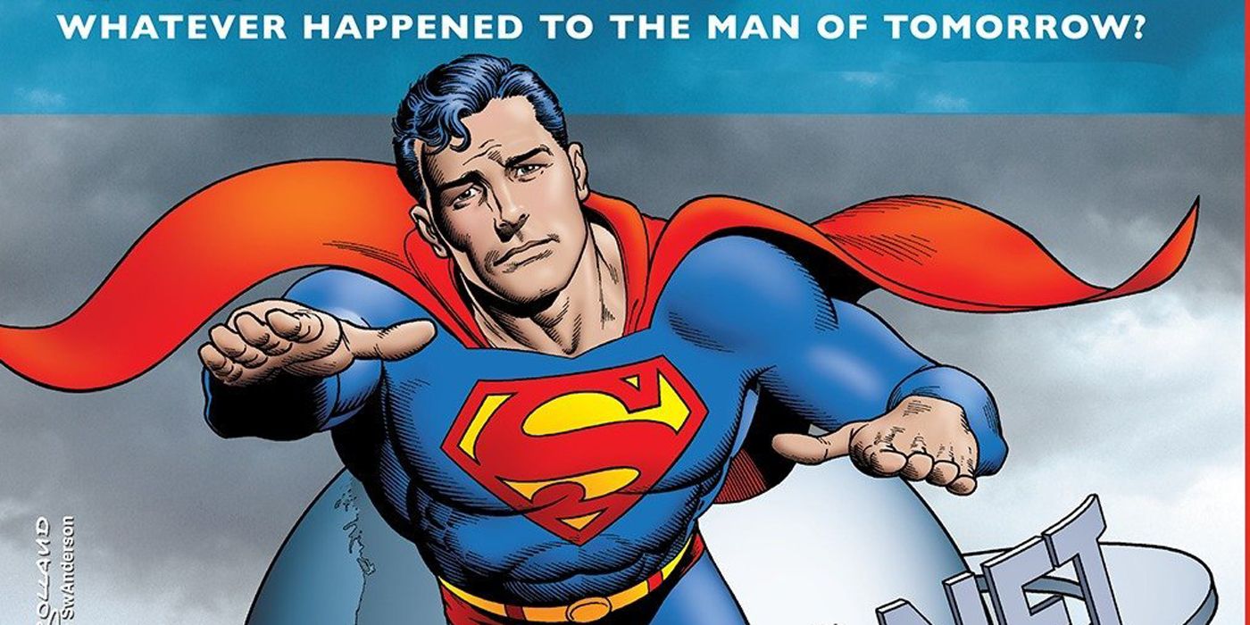Superman flying on the cover of Whatever Happened To The Man Of Tomorrow