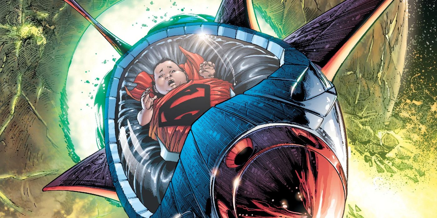 Superman as baby in Kryptonian Rocket