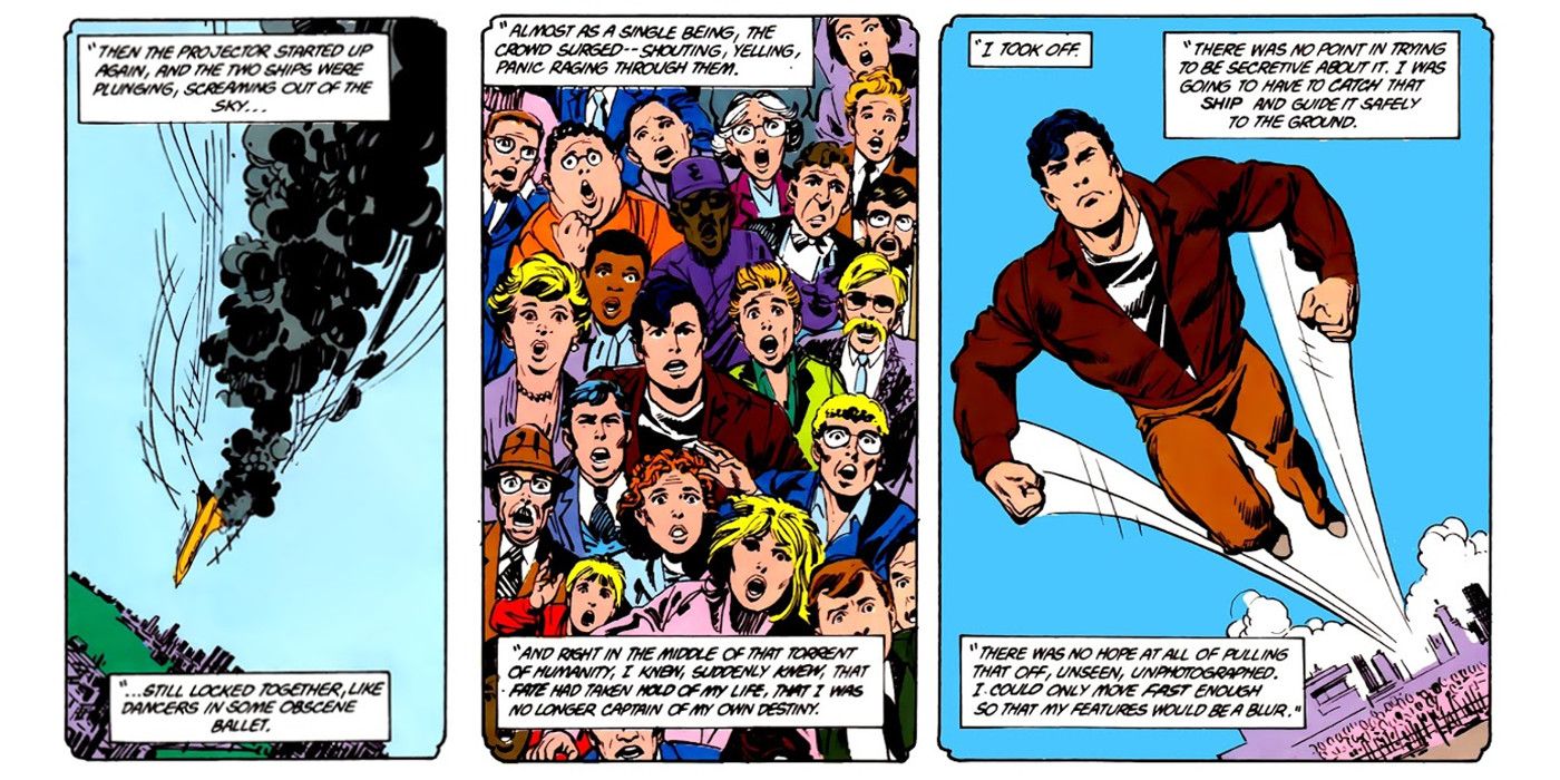 Superman saves Space shuttle