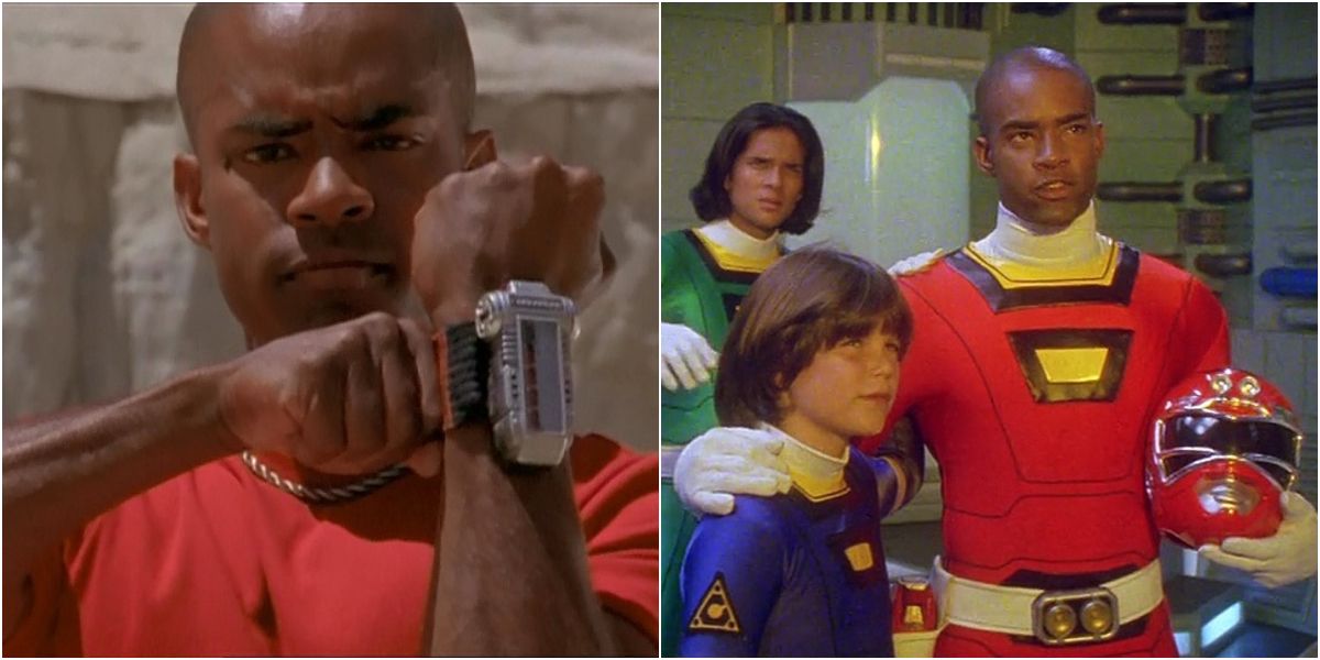 Selwyn Ward as the Red Ranger in Power Rangers Turbo