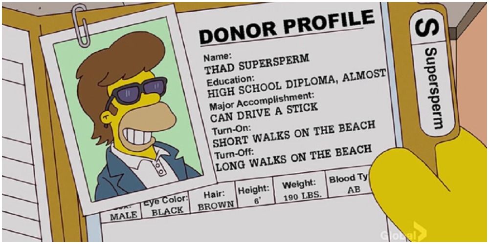 Thad Supersperm in The Simpsons