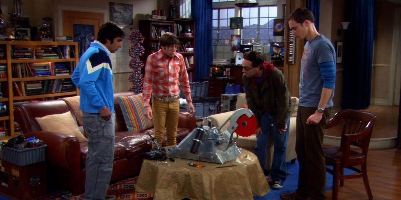The Big Bang Theory Guys Battle Robots