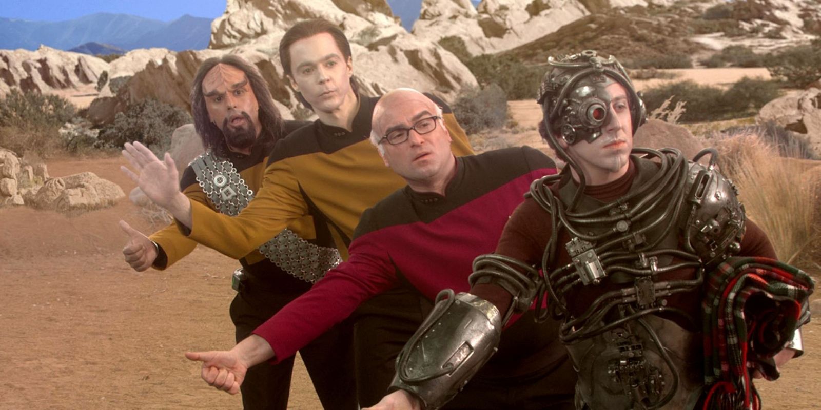 The Big Bang Theory Guys Star Trek Costumes