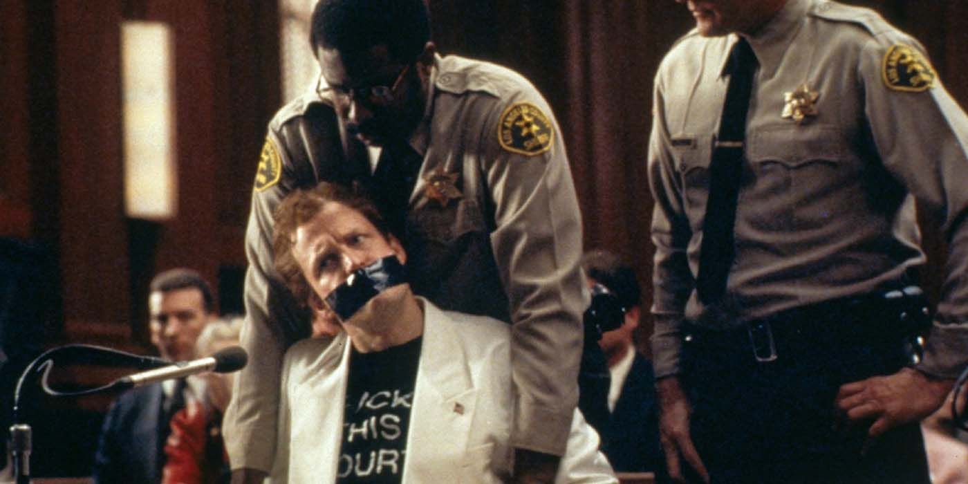 Woody Harrelson as the iconic Larry Flynt.