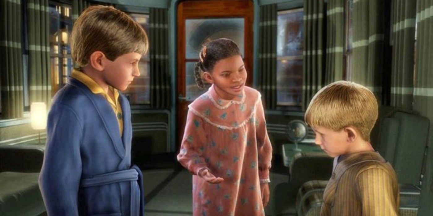 The three kid leads on The Polar Express