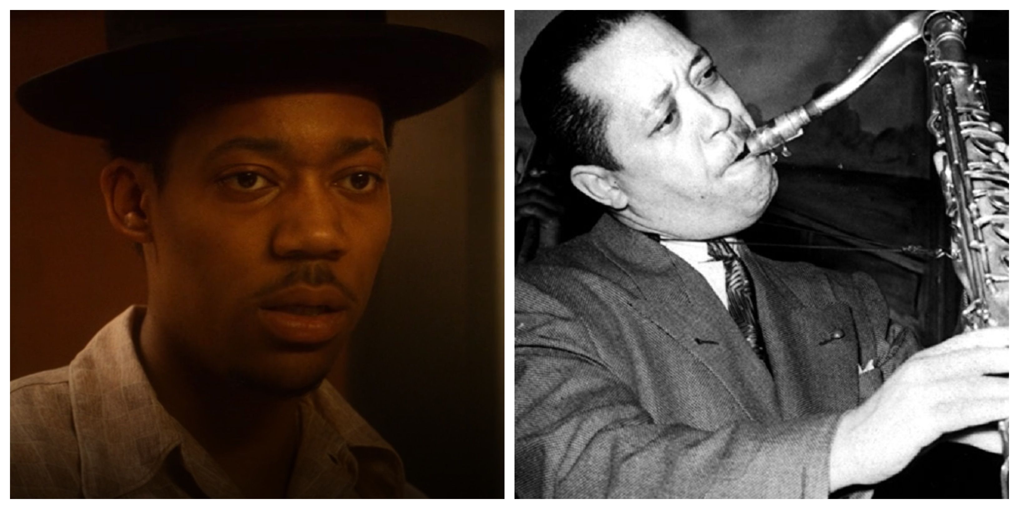 Tyler James Williams in The United States vs. Billie Holiday on Hulu