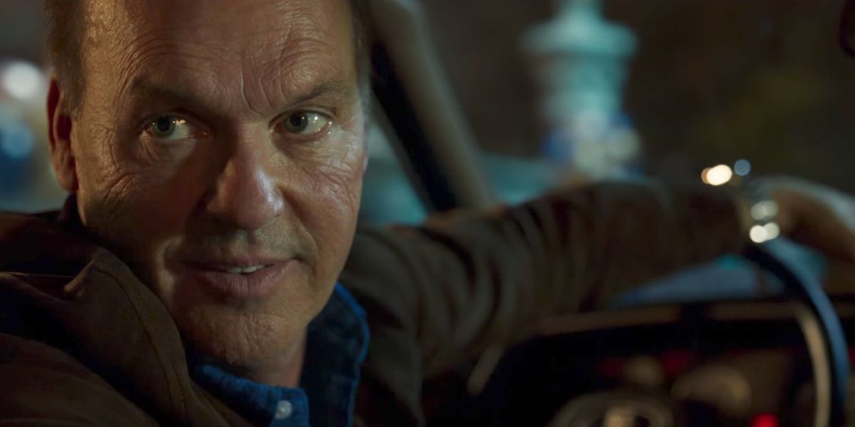 Adrian Toomes driving a car in Spider-Man Homecoming