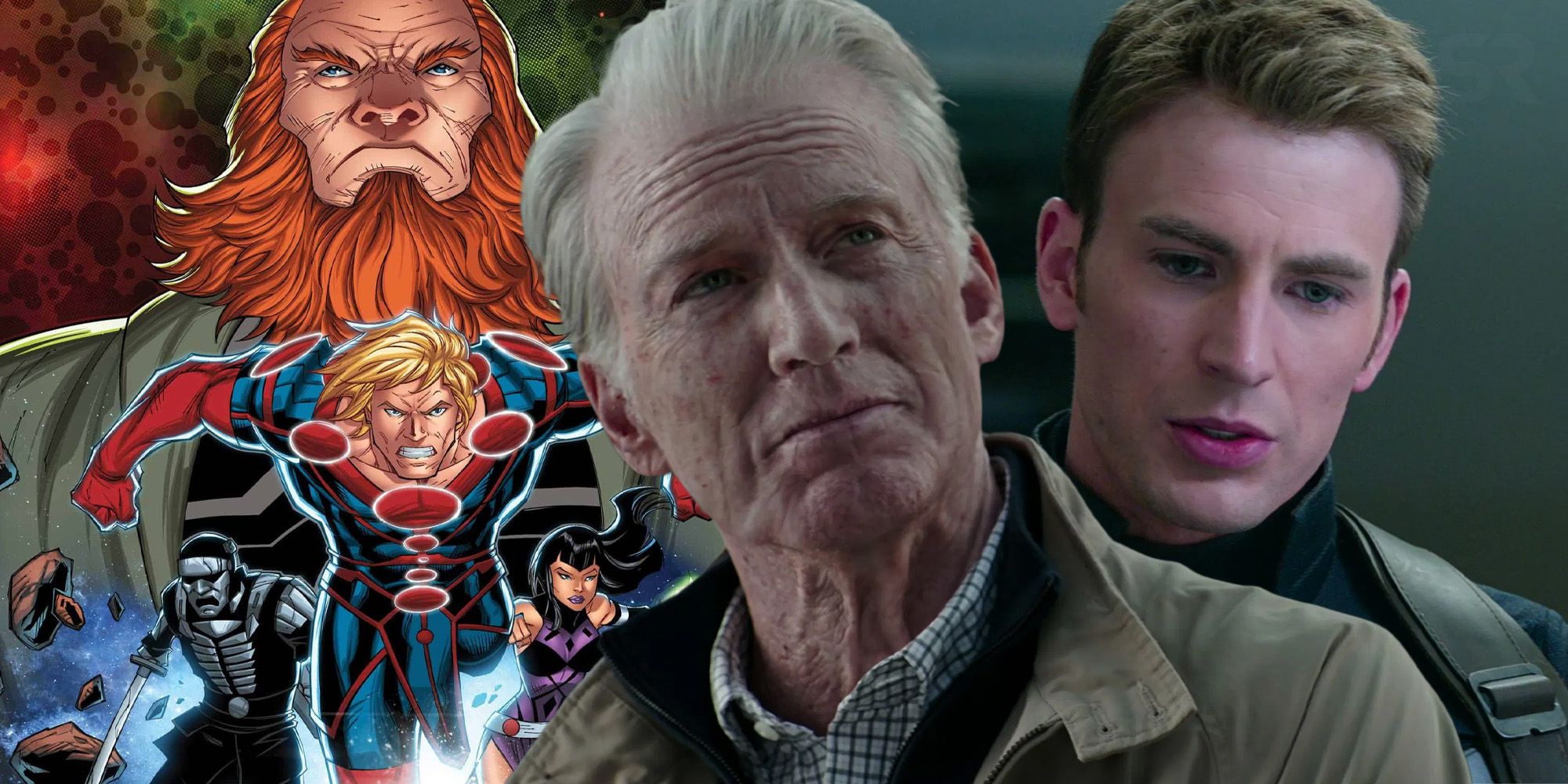The eternals young and old captain america chris evans