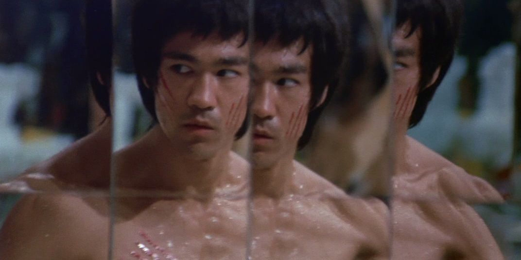 The hall of mirrors fight in Enter the Dragon