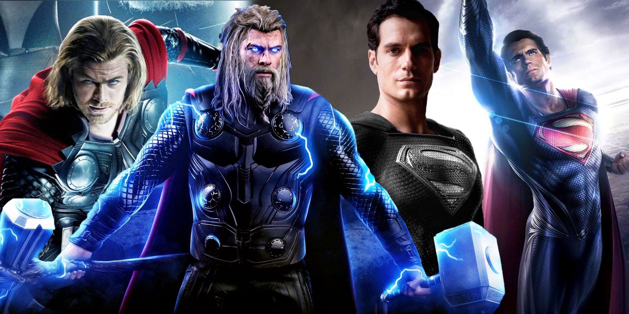 Thor's Transformation in the MCU and Superman's Transformation in the DCEU