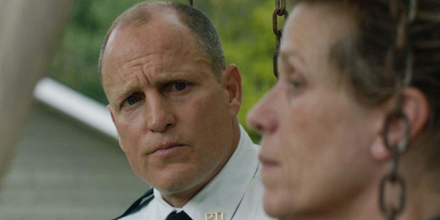 Woody Harrelson as the police chief in Three Billboards Outside Ebbing, Missouri.
