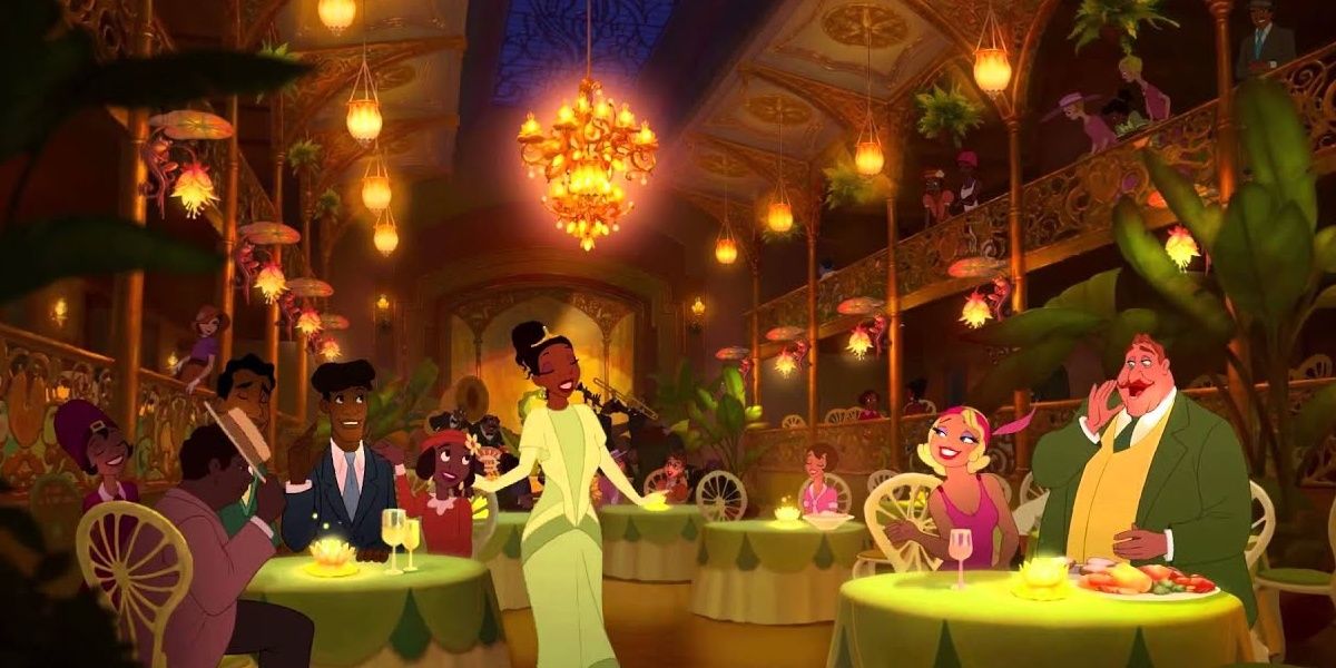 Tiana in Tiana's Palace in Princess and the Frog 