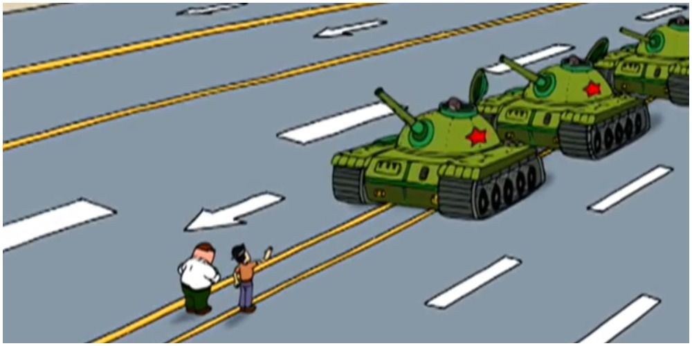 Tiananmen Square in Family Guy