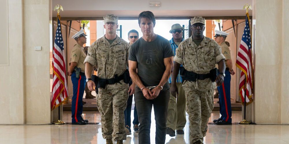 Ethan Hunt in handcuffs in Mission: Impossible – Rogue Nation