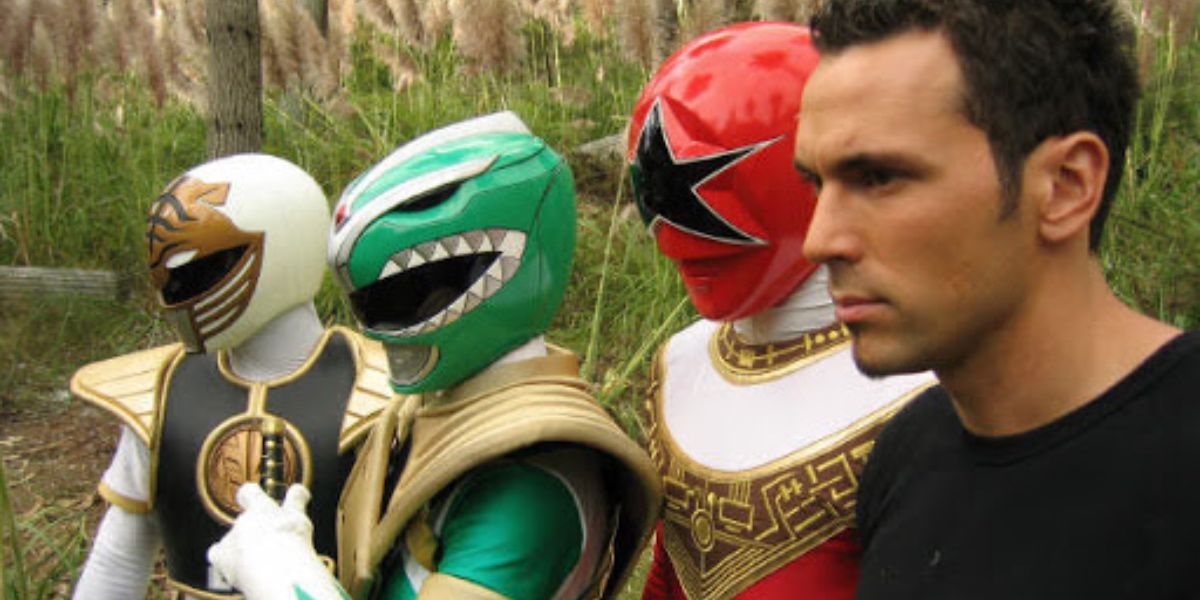 White, Green and Red Zeo Ranger in "Fighting Spirit" Power Ranger Dino Thunder