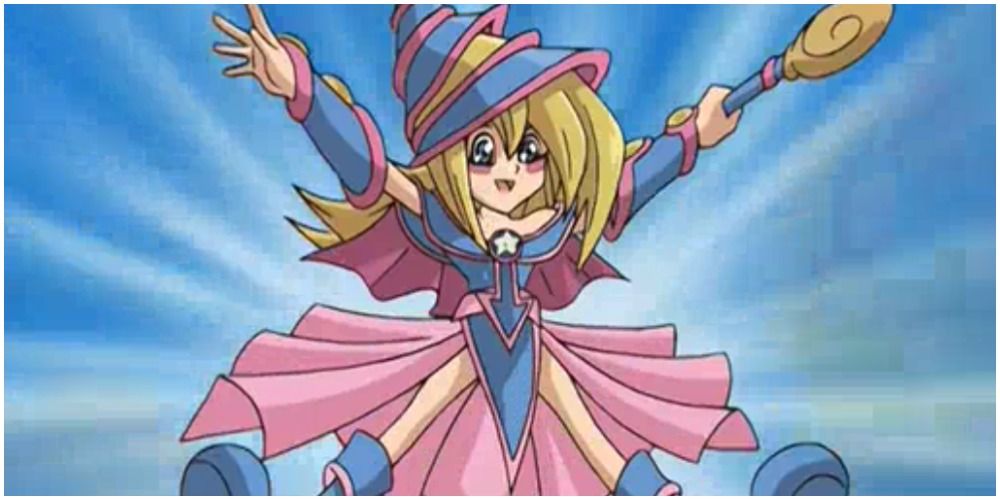 Cartoon Dark Magician Girl in Yu-Gi-Oh!
