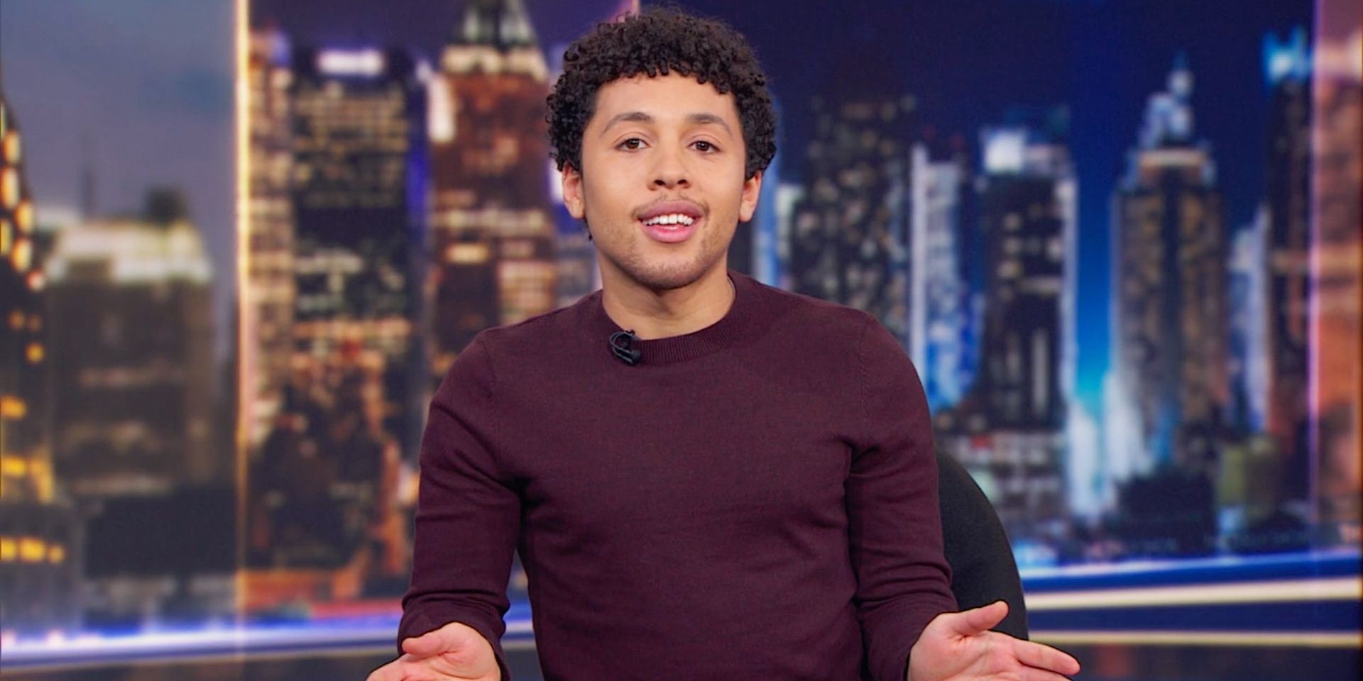 Jaboukie Young-White during a segment at The Today Show with Trevor Hoah